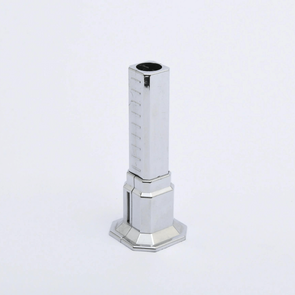 AYARLI PLASTİK TEKLİ KARE BORU GİZLEME KROM 6- 20 CM