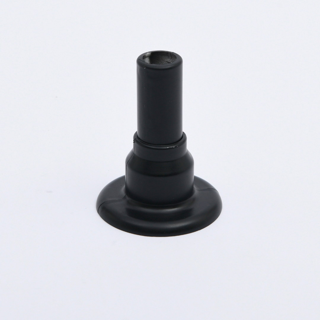 AYARLI HAVLUPAN BORU GİZLEME PLASTİK RAL 9005 SİYAH 4 -9 CM