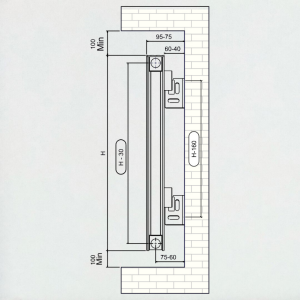 Smyrna 600 x 1190 (17 Dilim) Antrasit RAL7016 Alüminyum Radyatör