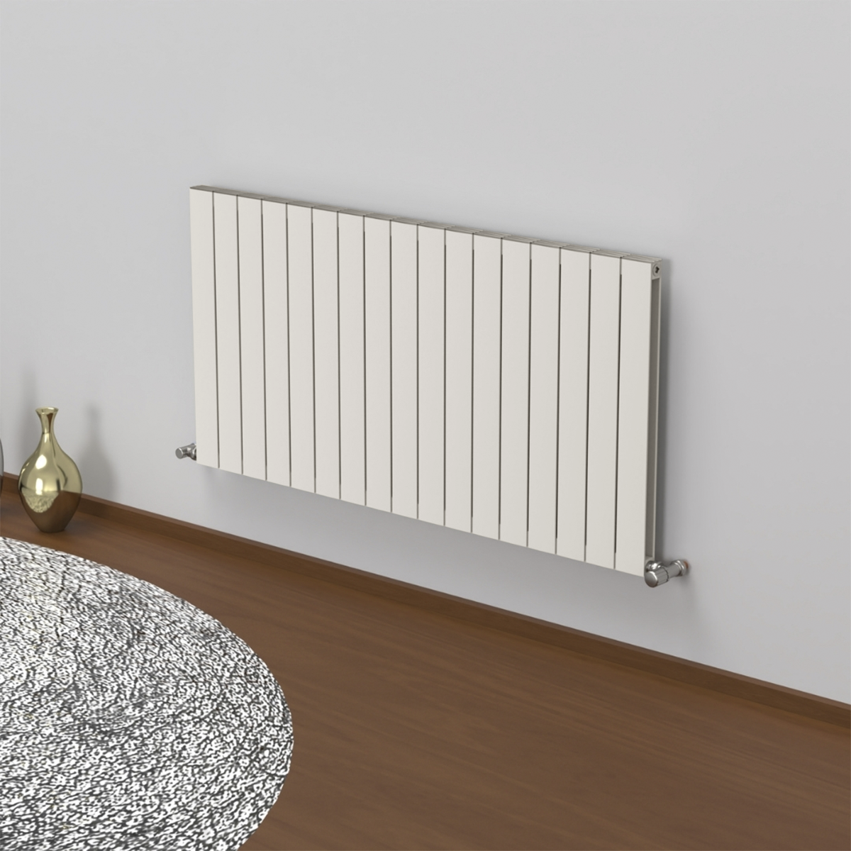 Smyrna 600 x 1190 (17 Dilim) Beyaz (RAL9010) Alüminyum Radyatör