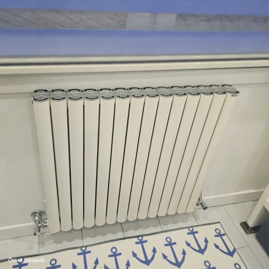 Visage Alüminyum Radyatör Beyaz (RAL9010) - 600 mm - 695 mm (14 Dilim)