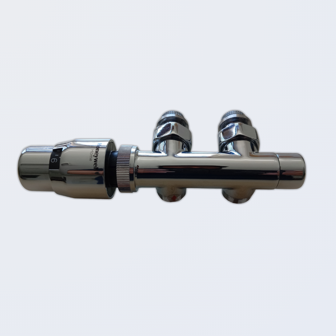 H Ventil Termostatikli Köşe Vana Krom Sol  (Pex 16*2)