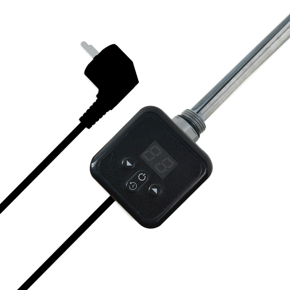 Kare Dijital Siyah Elektrik Element