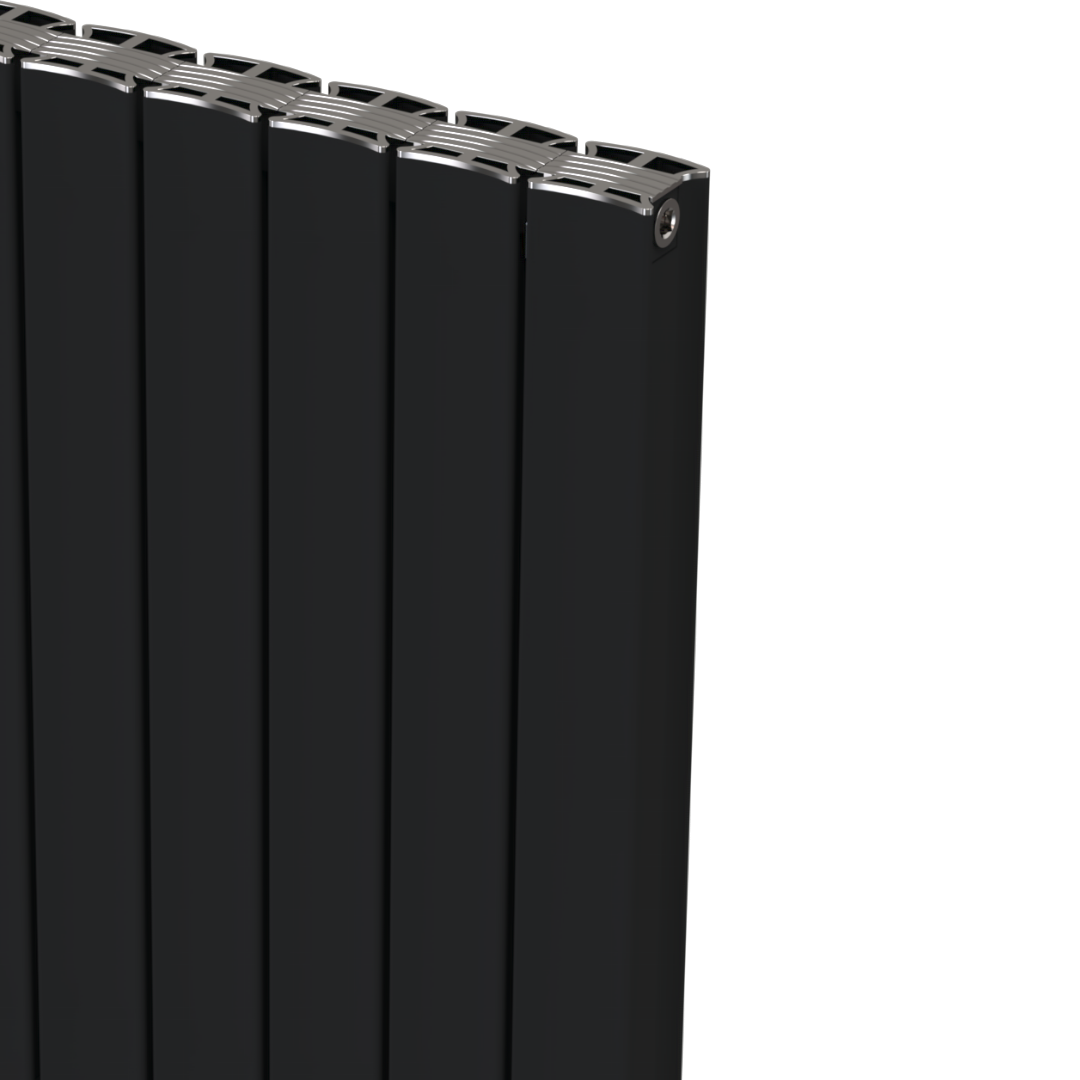 Luvre Alüminyum Radyatör Siyah (RAL9005) - 600 mm - 835 mm (12 Dilim)