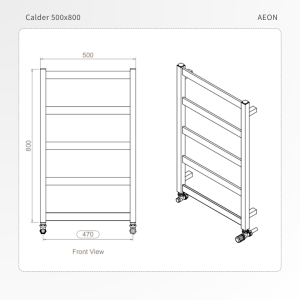 Calder Paslanmaz Dizayn Havlupan Gold - SATİNE - 800 x 500