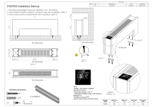 Ponte Elektrikli Konvektör Isıtıcı 31cm x 88cm (Fişsiz)