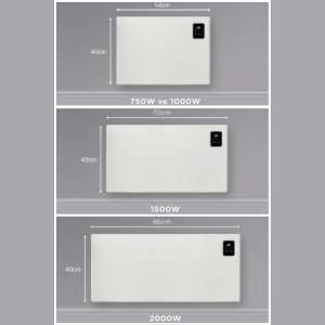 A-Line Elektrikli Konvektör Panel Isıtıcı 1500w Beyaz