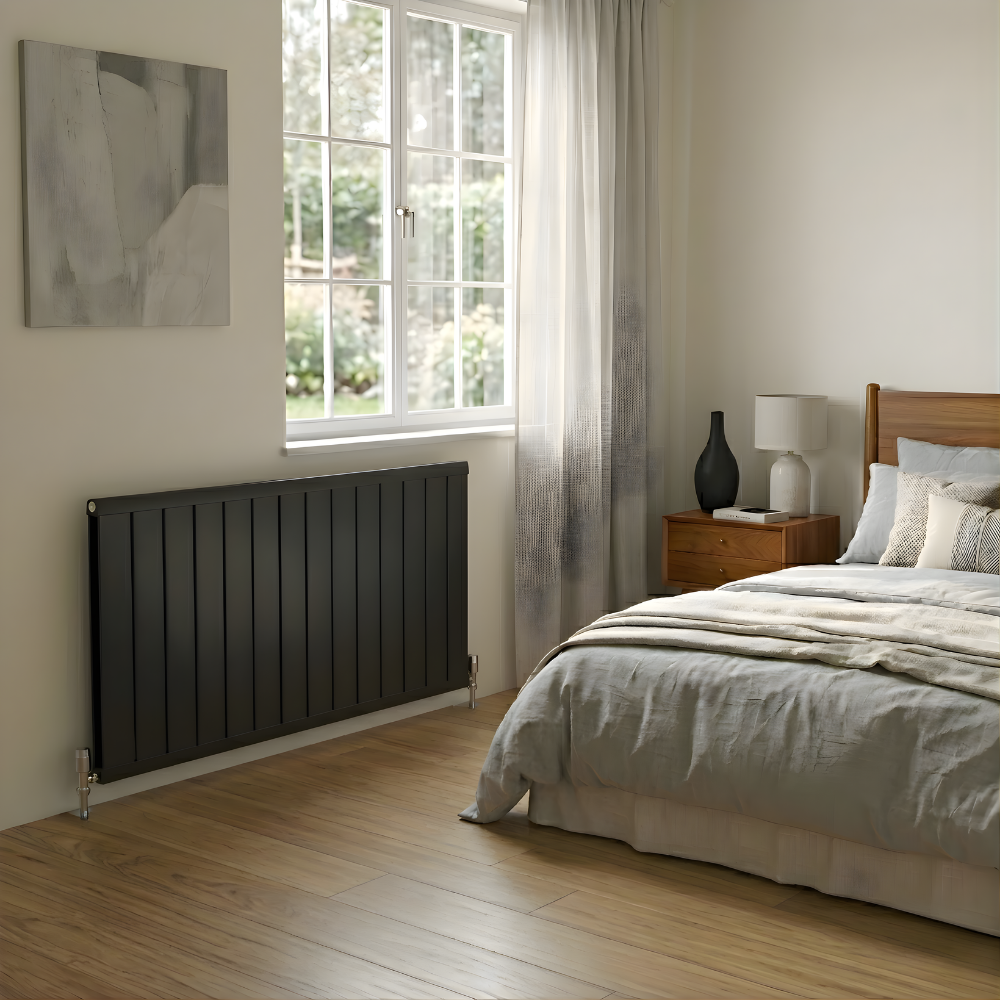 Juno-P 600 x 1400 (11 Dilim) Siyah Alüminyum Radyatör(