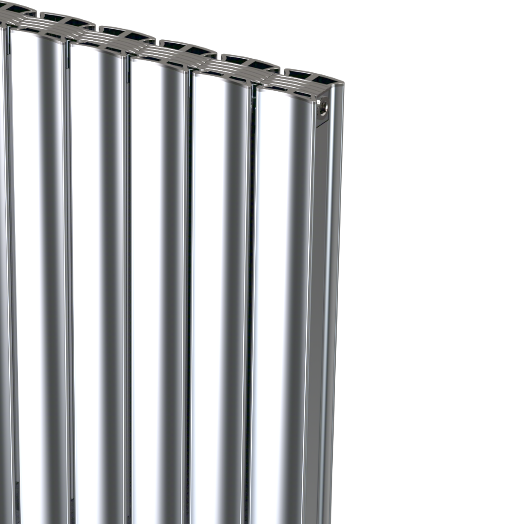 Luvre Alüminyum Radyatör Parlak Eloksal (0200) - 1750 mm - 555 mm (8 Dilim)