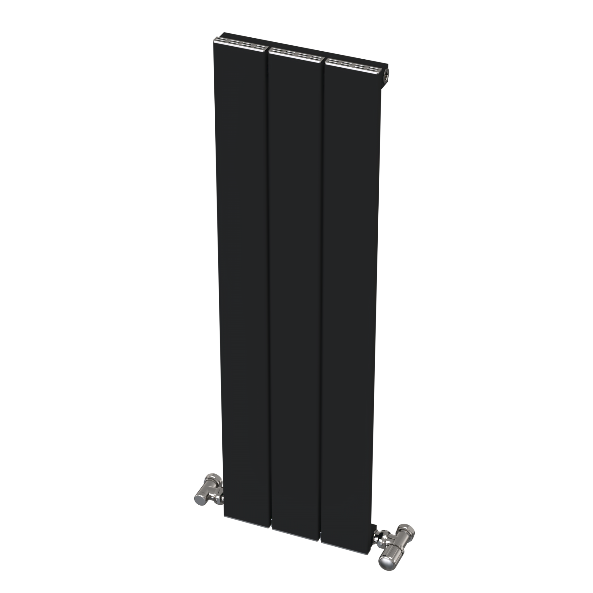 Hestia Alüminyum Radyatör 900 mm - 265 mm (3 Dilim) - Siyah (RAL9005)