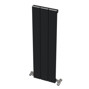 Hestia Alüminyum Radyatör 900 mm - 265 mm (3 Dilim) - Siyah (RAL9005)