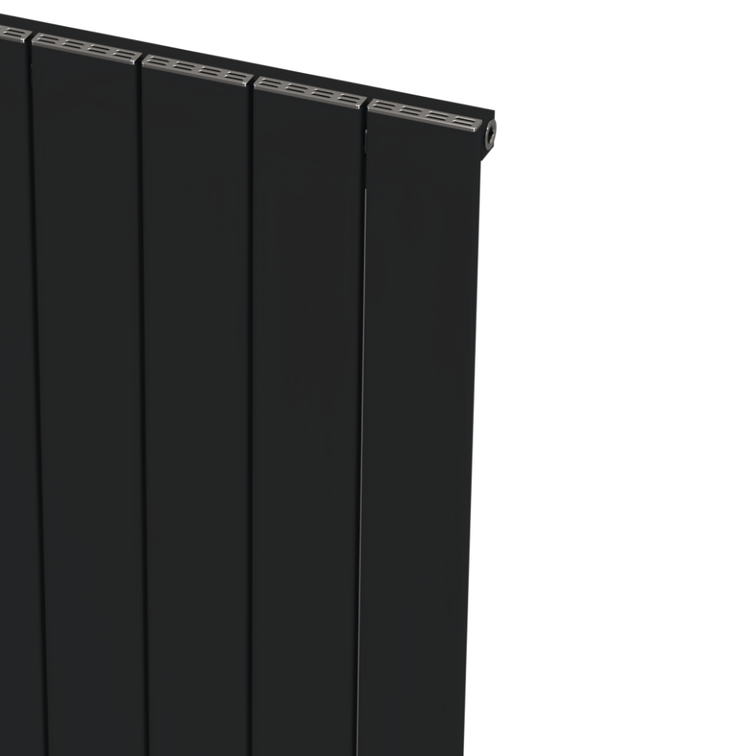Hestia Alüminyum Radyatör 1500 mm - 355 mm (4 Dilim) - Siyah (RAL9005)