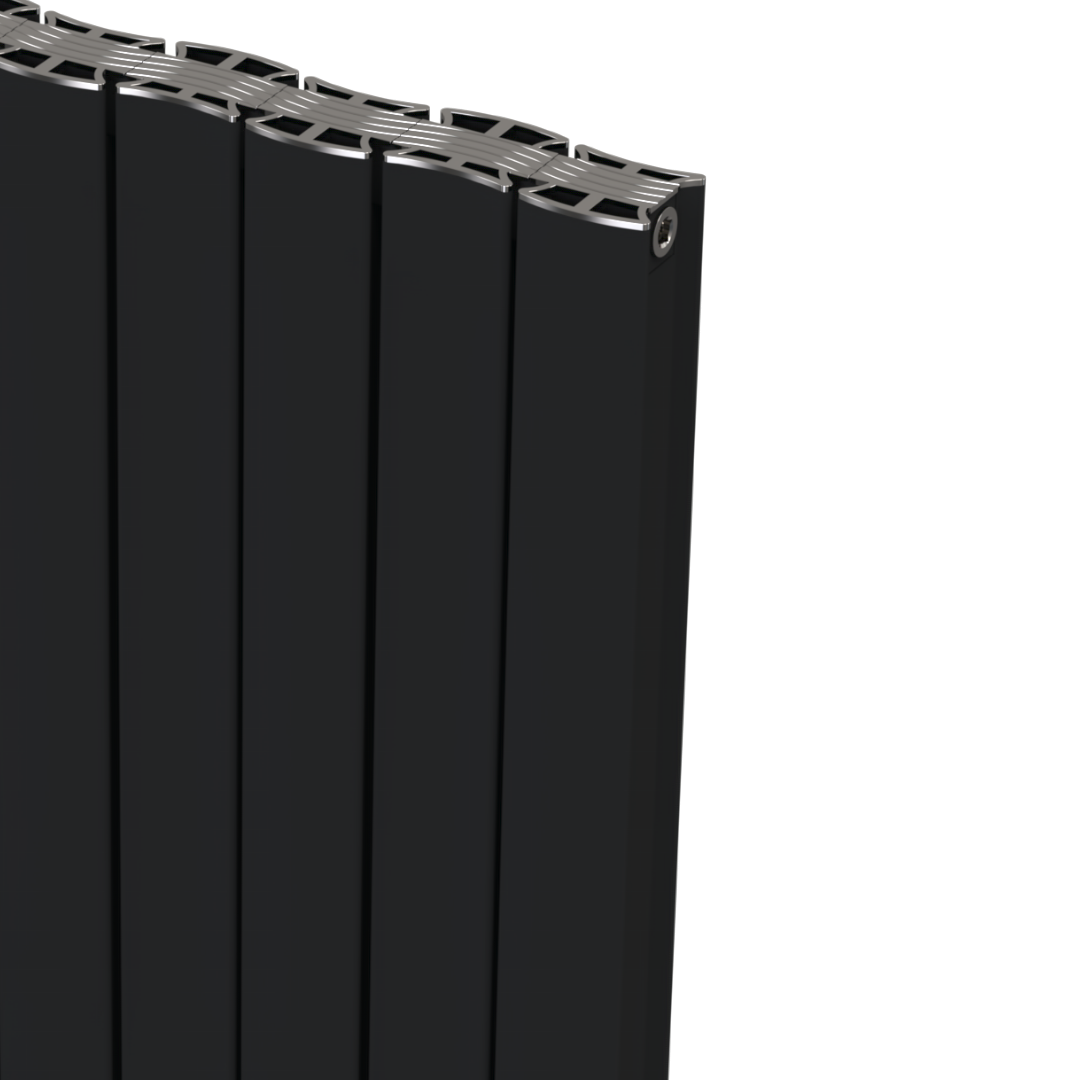 Virtu Alüminyum Radyatör Siyah (RAL9005) - 1750 mm - 275 mm (4 Dilim)