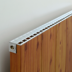 Porte Alüminyum Radyatör 1750 mm - 278 mm (2 Dilim) - Siyah (RAL9005)