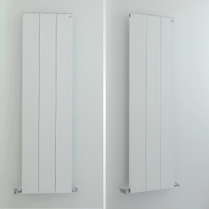 Porte Alüminyum Radyatör 1750 mm - 278 mm (2 Dilim) - Siyah (RAL9005)