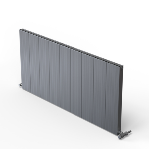 Porte Alüminyum Radyatör 1750 mm - 278 mm (2 Dilim) - Siyah (RAL9005)