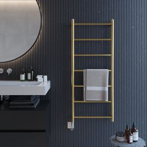 Econox Elektrikli Paslanmaz Dizayn Havlupan 1800 x 500 - PARLAK - Gold Kaplama