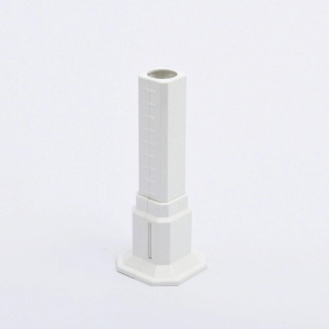 AYARLI PLASTİK TEKLİ KARE BORU GİZLEME BEYAZ 6- 20 CM
