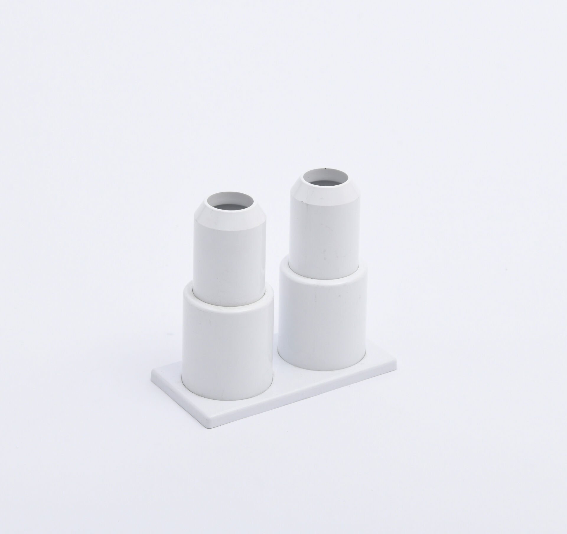 BEYAZ ÇİFTLİ YAYLI 9 CM PLASTİK BORU GİZLEME
