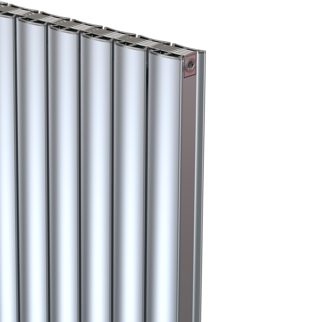 Bombe Alüminyum Radyatör 900 mm - 205 mm (3 Dilim) - Mat Eloksal (0010)