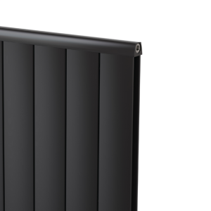 Juno-P Alüminyum Radyatör Siyah (RAL9005) - 1750 mm - 300 mm (3 Dilim)