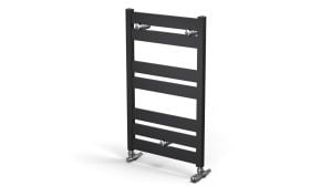 Diana Alüminyum Havlupan Siyah (RAL9005) - 690 mm - 485 mm (Aks:460 mm)