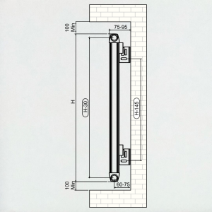 Fame Alüminyum Radyatör 900 mm - 1955 mm (28 Dilim) - Beyaz (RAL9010)