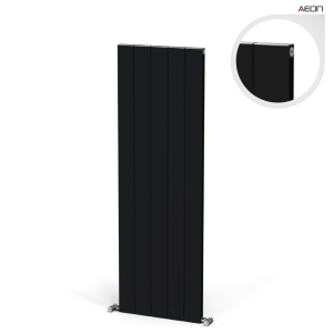 Juno Alüminyum Radyatör 1500 mm - 500 mm (5 Dilim) - Siyah (RAL9005)