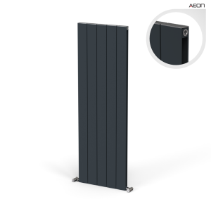 Juno Alüminyum Radyatör 1500 mm - 500 mm (5 Dilim) - Antrasit (RAL7016)