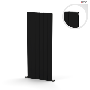 Juno Alüminyum Radyatör 1500 mm - 600 mm (6 Dilim) - Siyah (RAL9005)