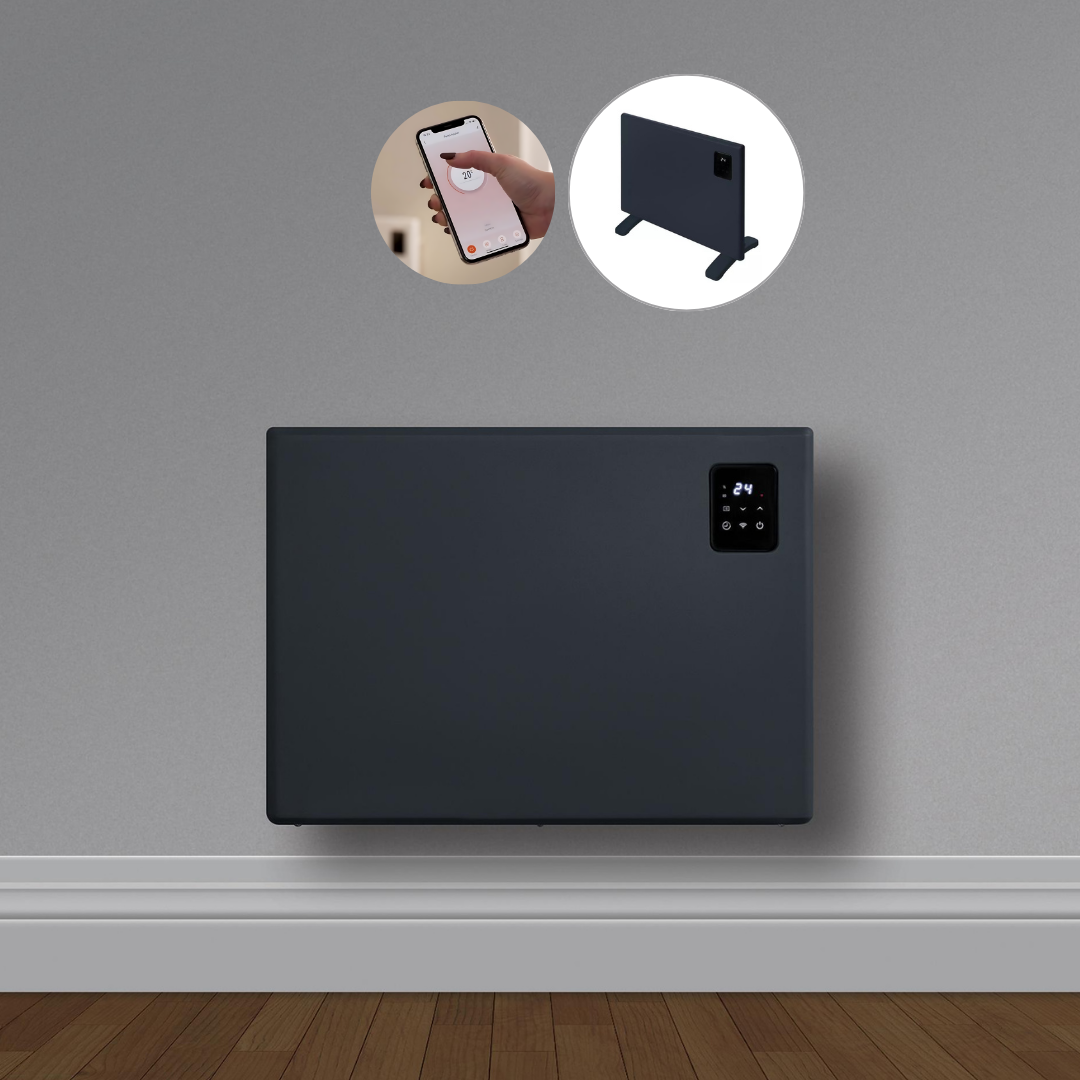 A-LINE Elektrikli Wifi Konvektör Panel Isıtıcı 1000 Watt (400mm x 540mm) - Antrasit (RAL7016)