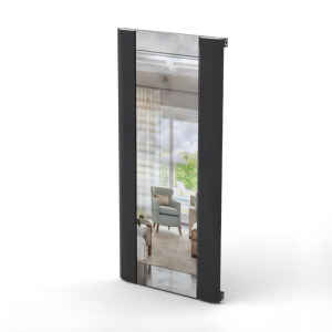 Miranda Aynalı Alüminyum Radyatör Siyah (RAL9005) - 2000 mm - 470 mm