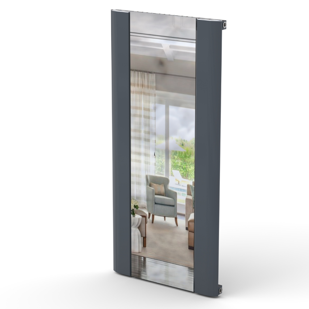 Miranda Aynalı Alüminyum Radyatör Antrasit (RAL7016) - 1500 mm - 470 mm