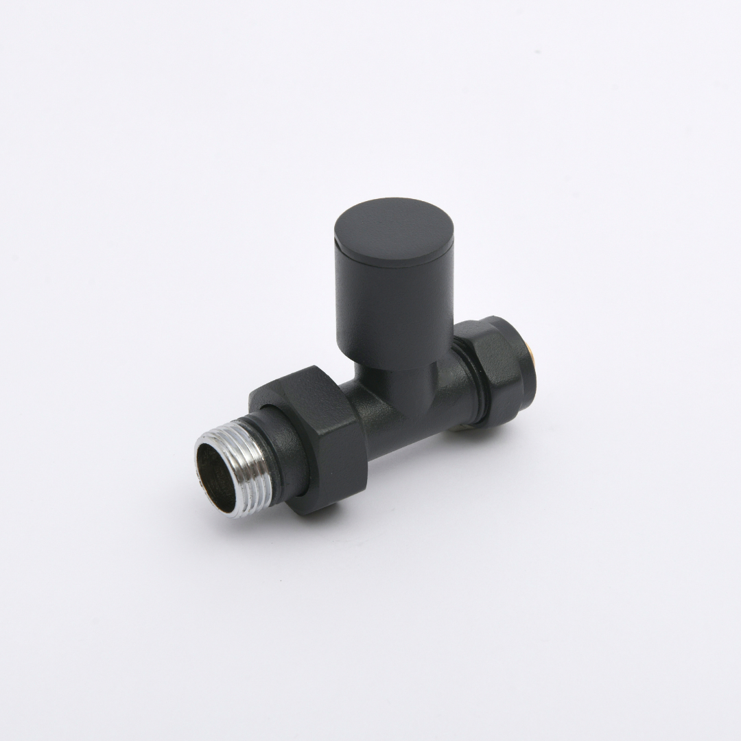 DÜZ VANA METAL VOLANLI ANTRASİT 7016 MAT PE-X 16*2