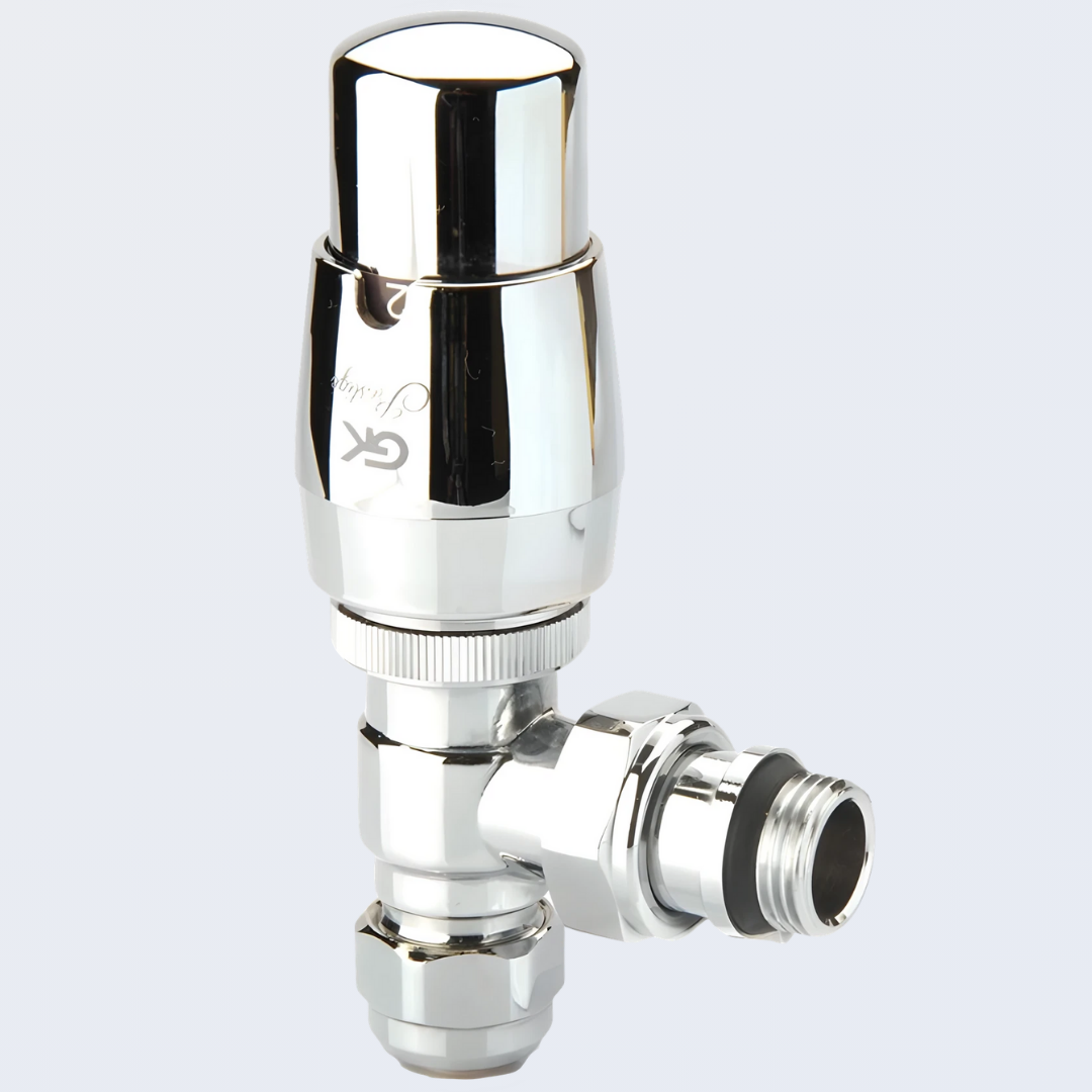 Termostatik Radyatör Vanası 16*2 PEX Krom Köşe